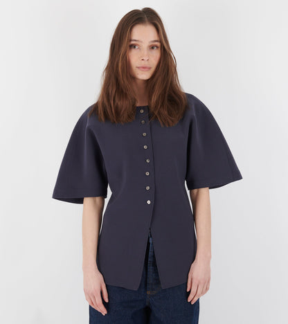 Lay3 Half-sleeve Blouse Mood Indigo