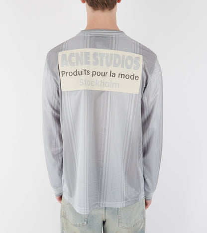 Logo Sports Jersey Top Grey