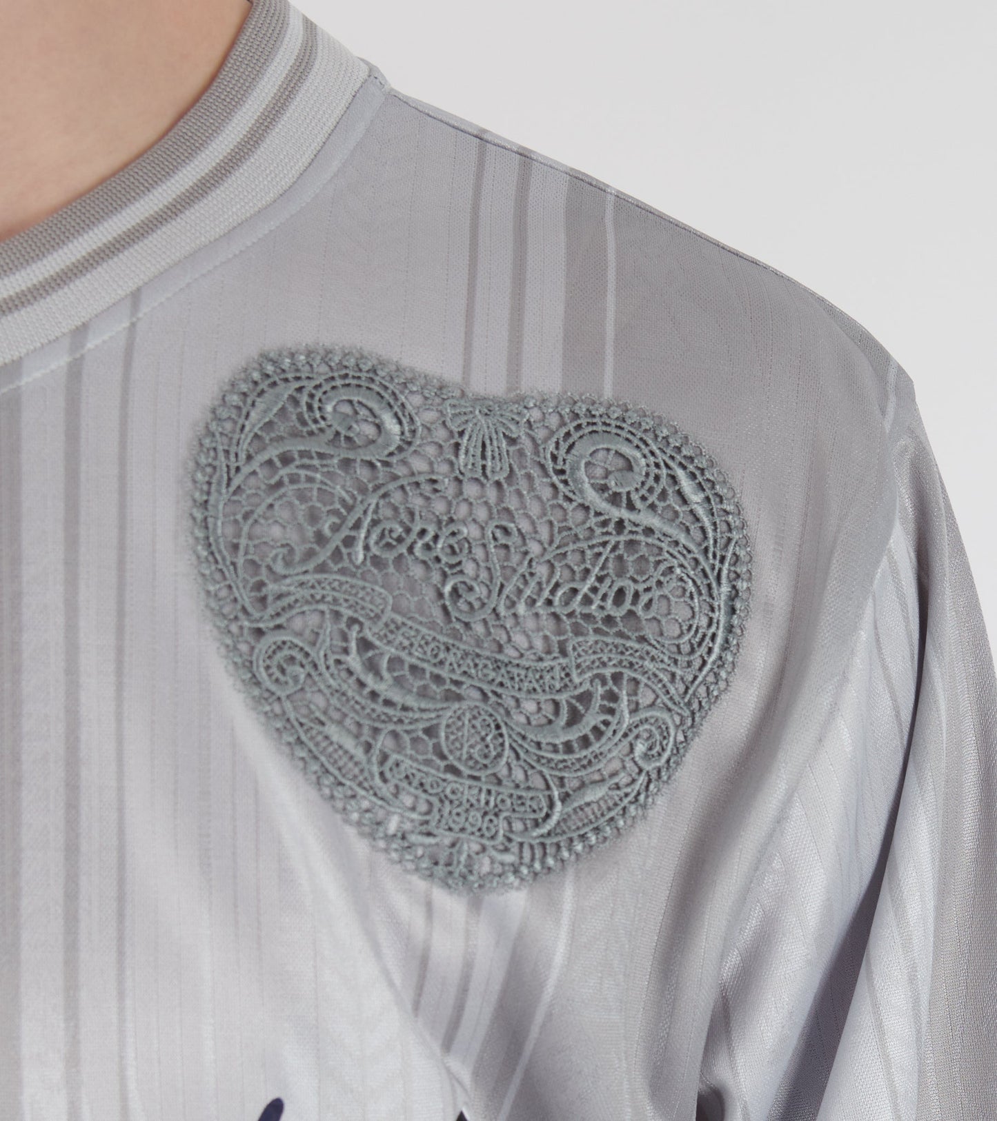 Logo Sports Jersey Top Grey