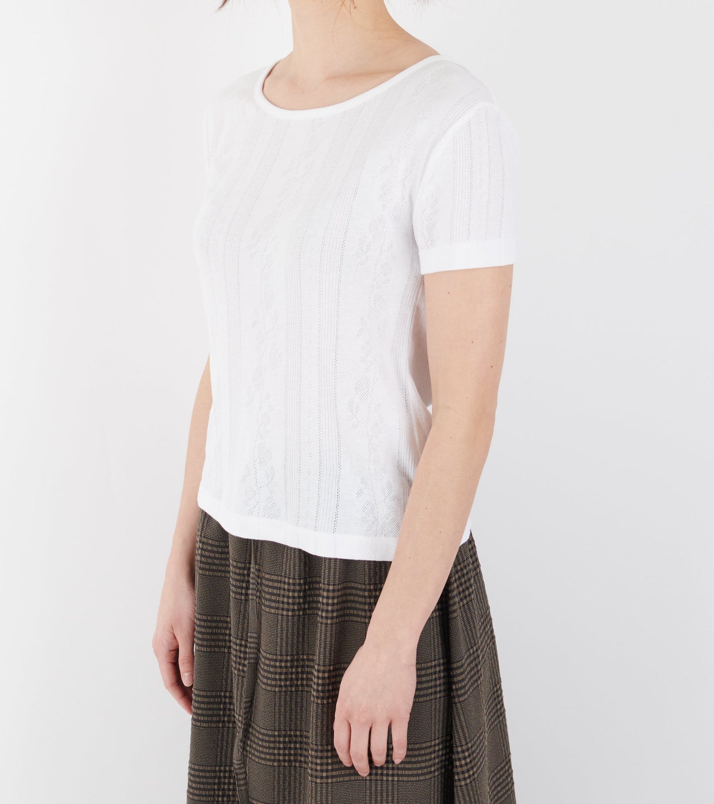 Anna Cap Sleeve Tee Optic White