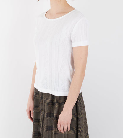 Anna Cap Sleeve Tee Optic White