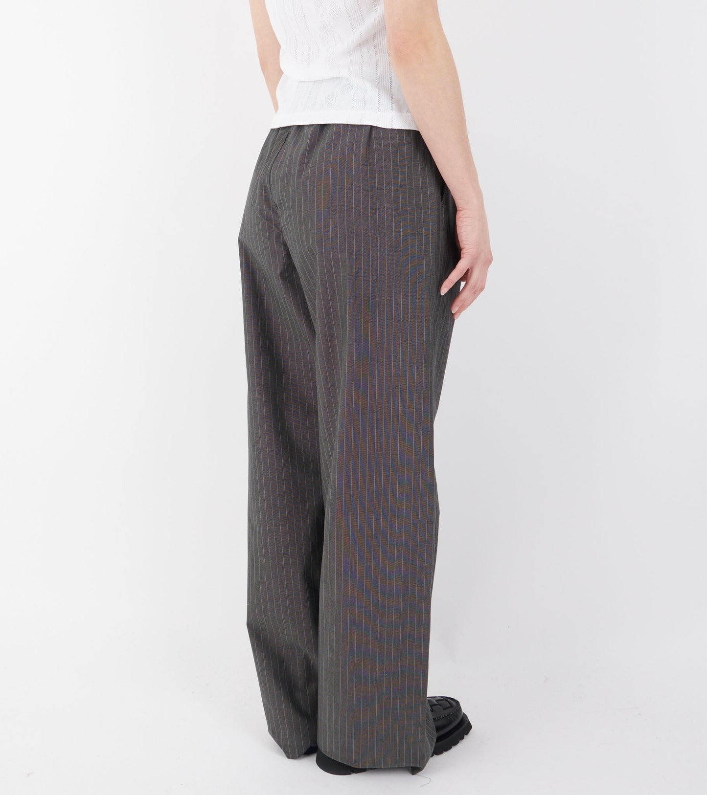 Ingrid Pant Dark Grey Pinstripe