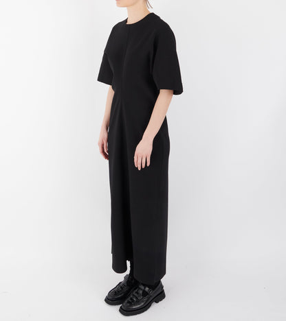Lay2 Half-sleeve Dress Black