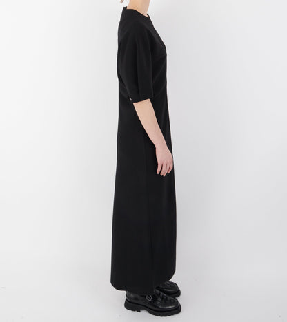 Lay2 Half-sleeve Dress Black