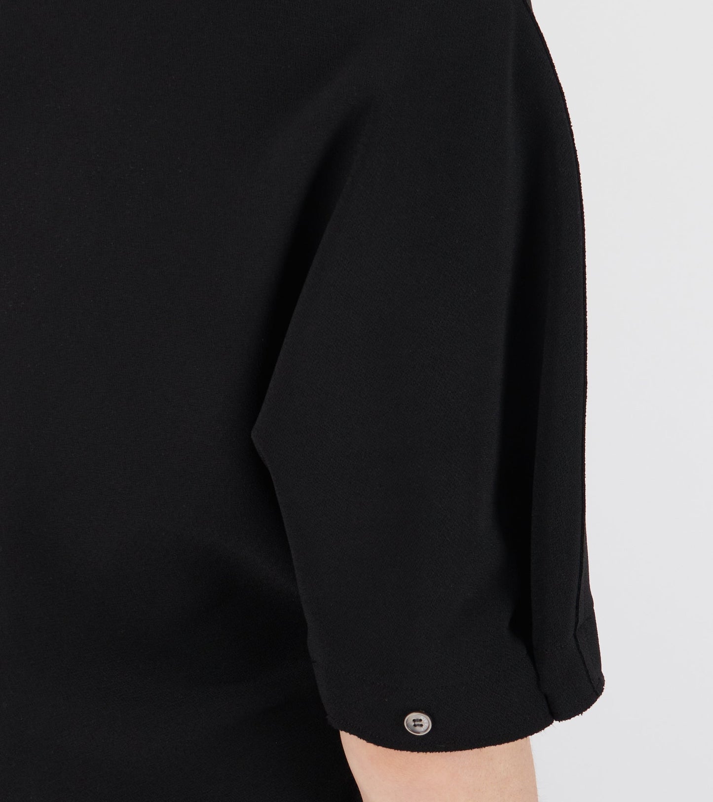 Lay2 Half-sleeve Dress Black