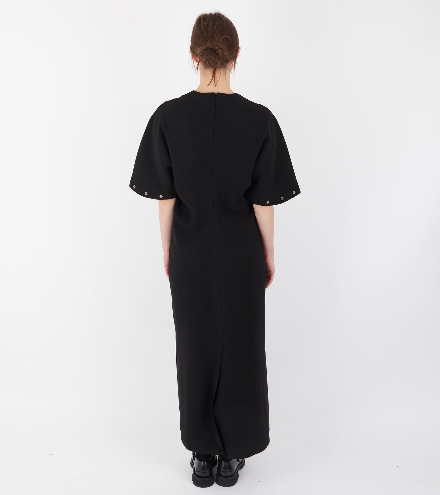 Lay2 Half-sleeve Dress Black