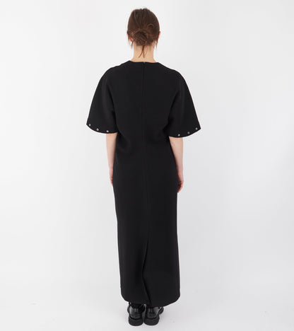Lay2 Half-sleeve Dress Black