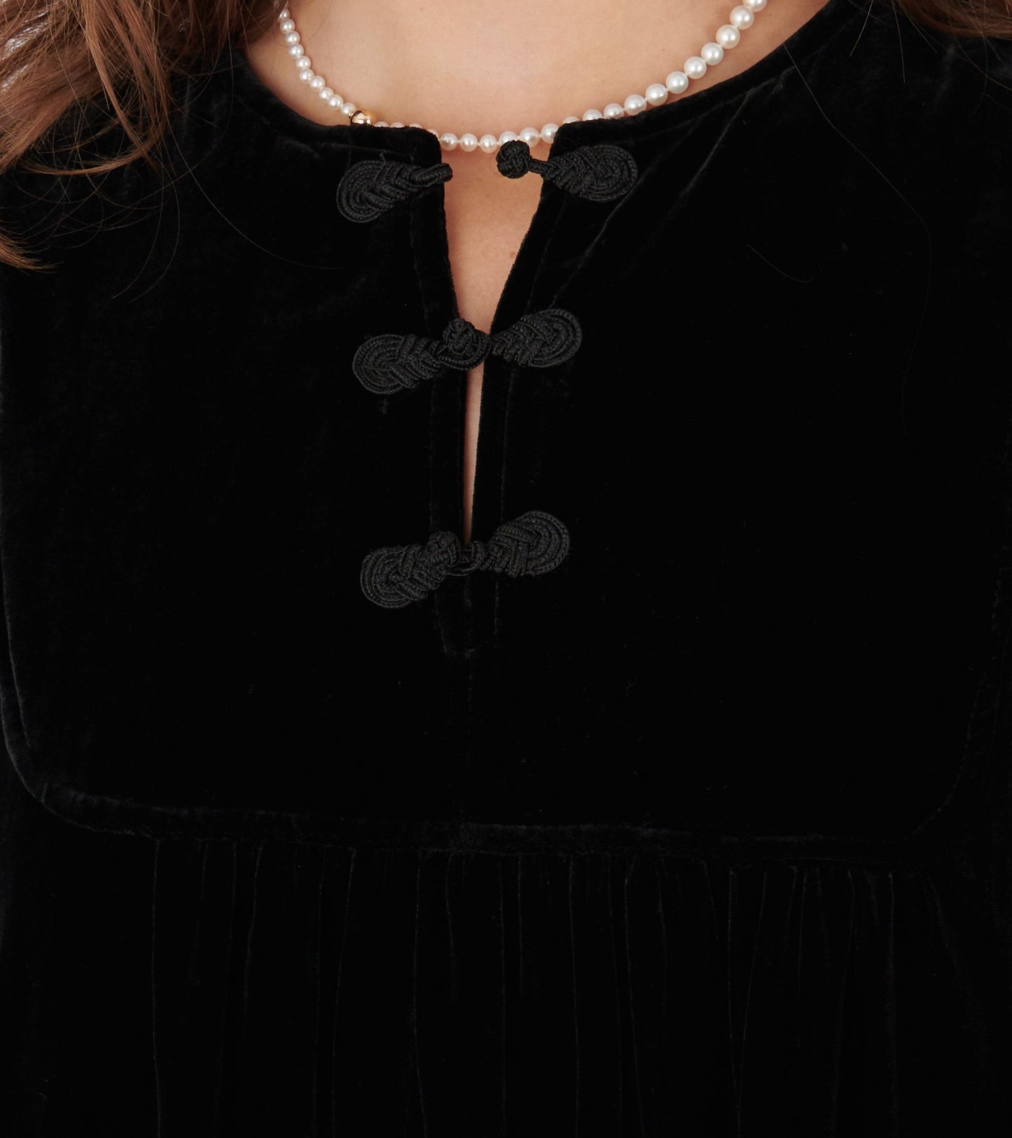 Carmen L/S Long Dress Black