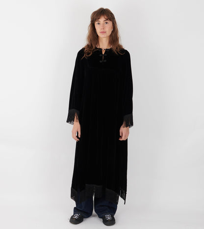 Carmen L/S Long Dress Black