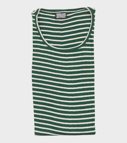 101 Rib NPS Stripes Bottle Green/Ecru