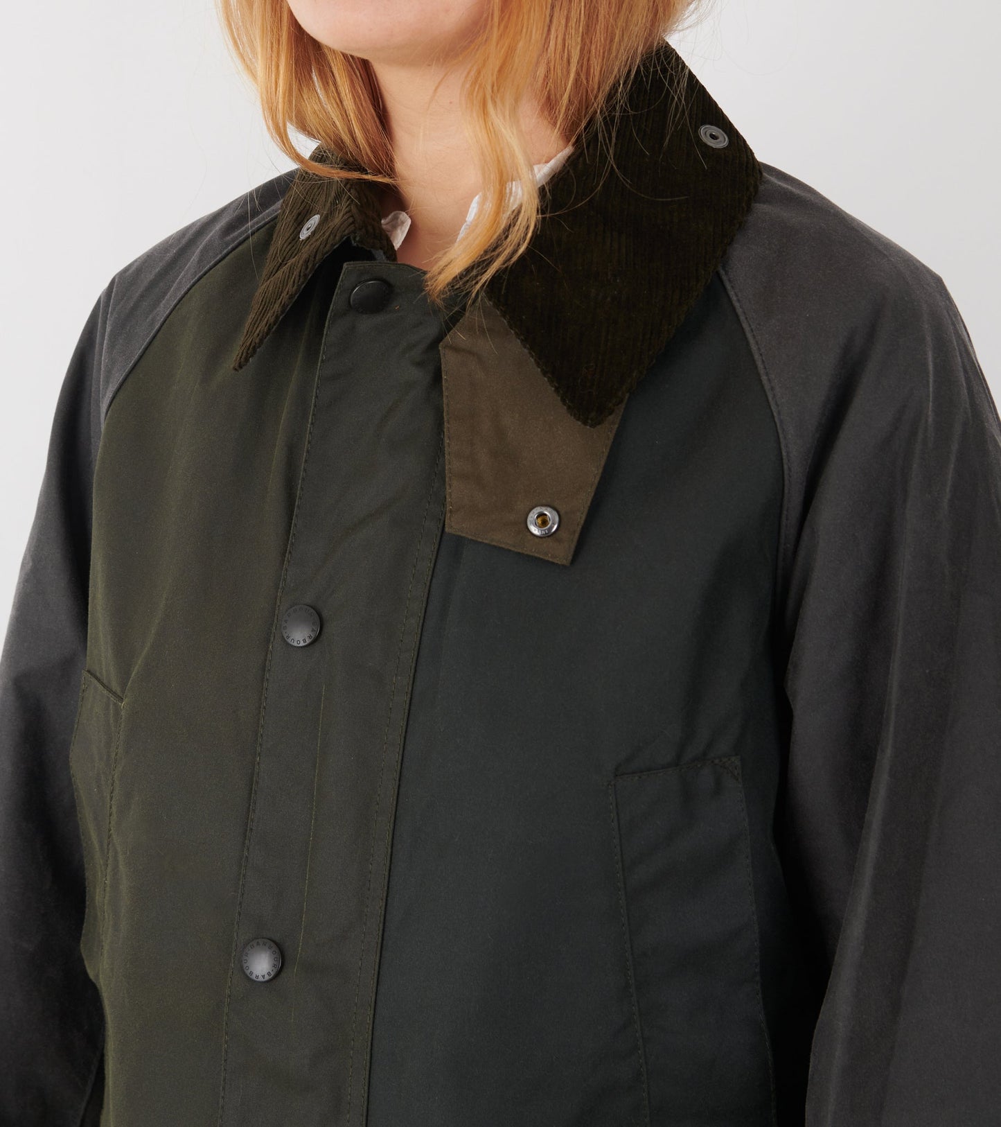 Barbour Patchwork OS Sage Bedale Wax Jacket