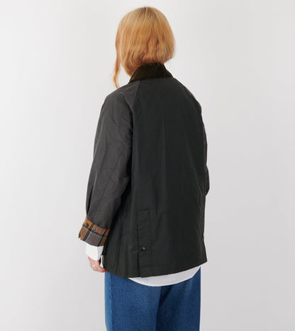 Barbour Patchwork OS Sage Bedale Wax Jacket
