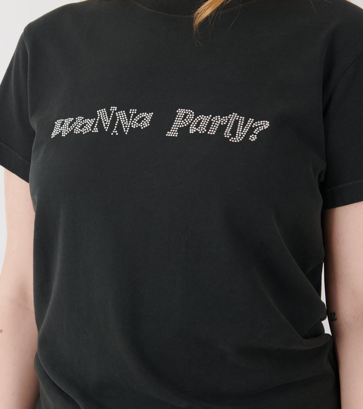 Wanna Party T-shirt Washed Black