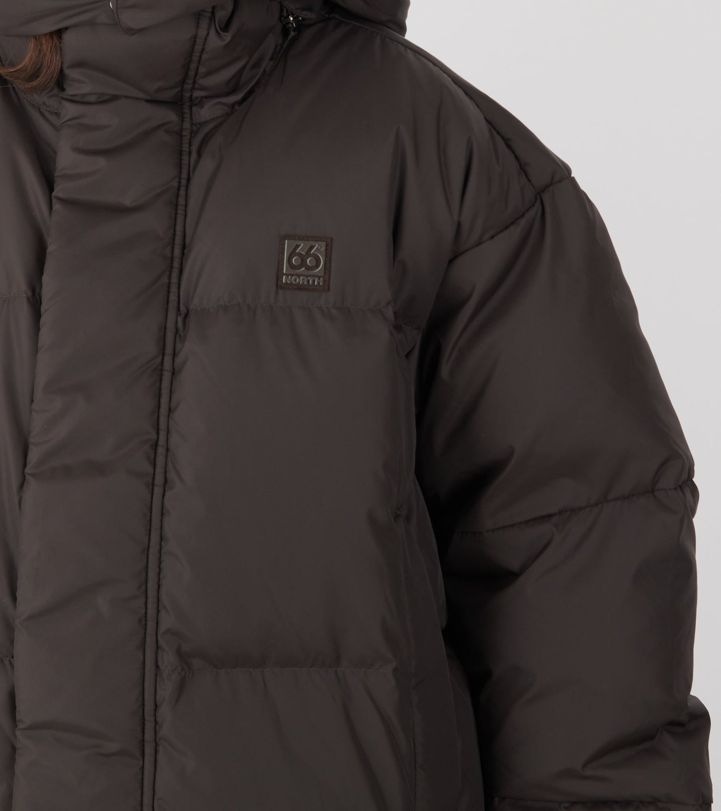 Dyngja Down Cropped Jacket Licorice