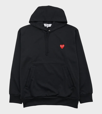 U Red Heart Hoodie Black