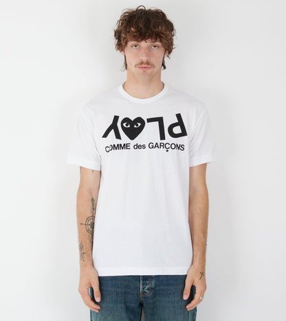 U Logo Print T-shirt White