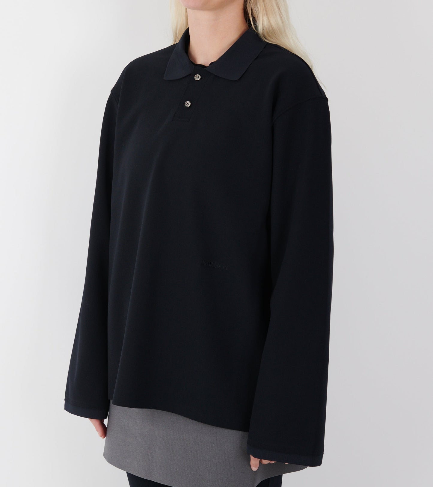 Lay2 Long-Sleeve Polo Ink