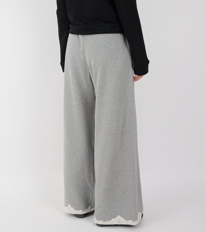 Lace Sweatpants Dark Grey Melange