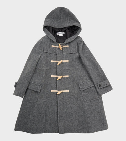 Hooded Wool Coat Grey