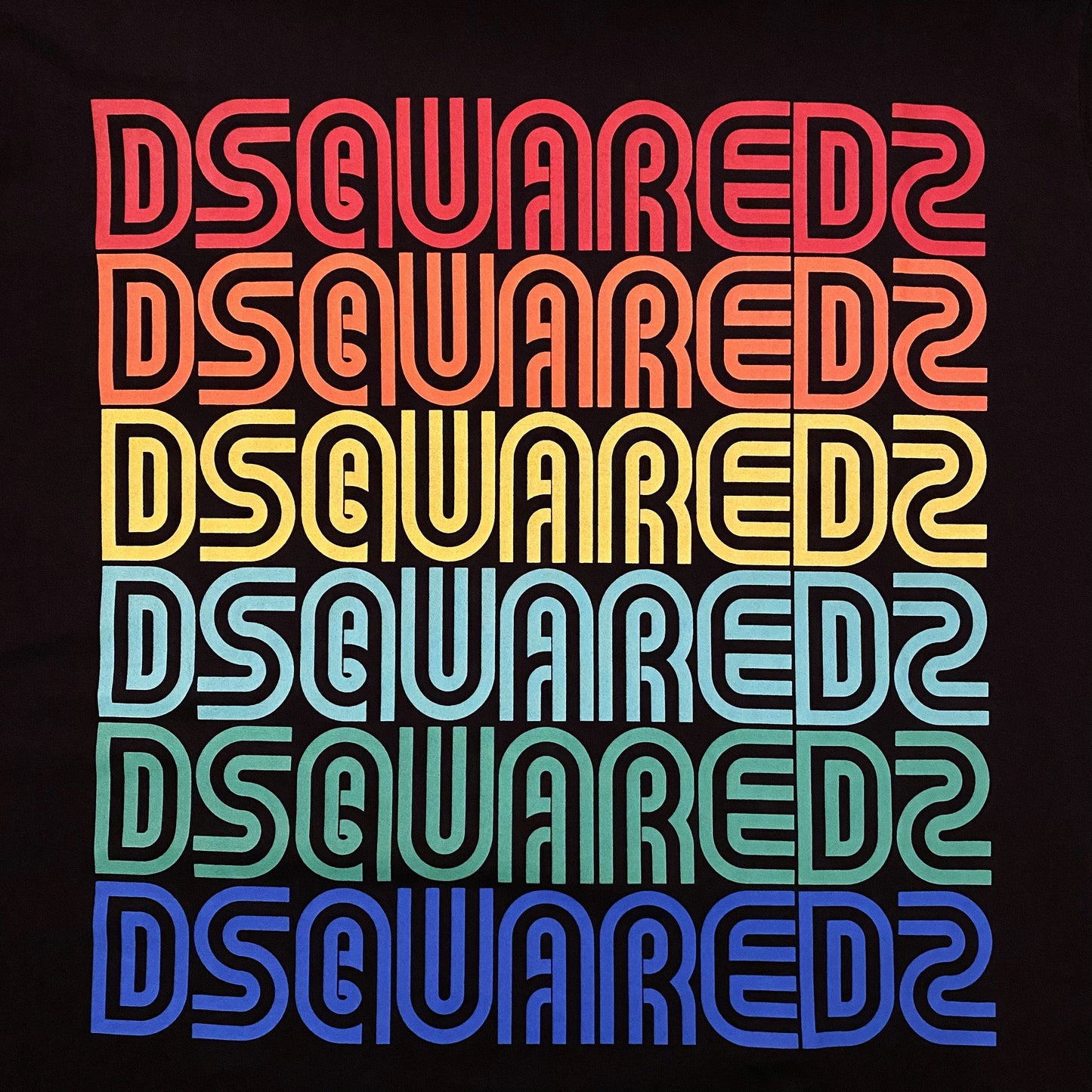 DSQUARED2 Black Multi Logo T-Shirt