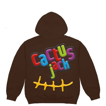 TRAVIS SCOTT X MCDONALD'S CACTUS PACK STICKER HOODIE BROWN