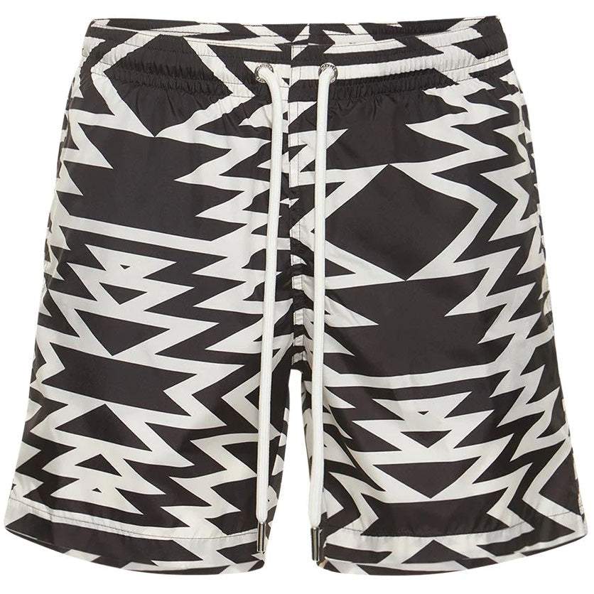 Moncler Black & White Swimshorts