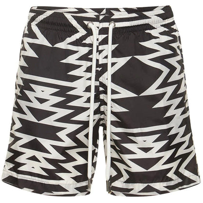 Moncler Black & White Swimshorts