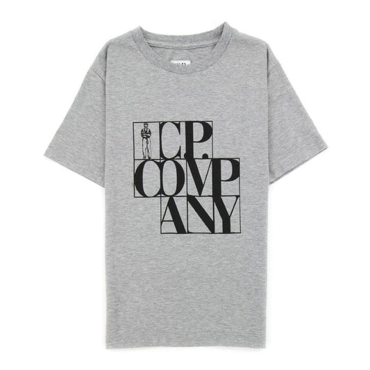 Kids CP Company Grey Logo T-Shirt