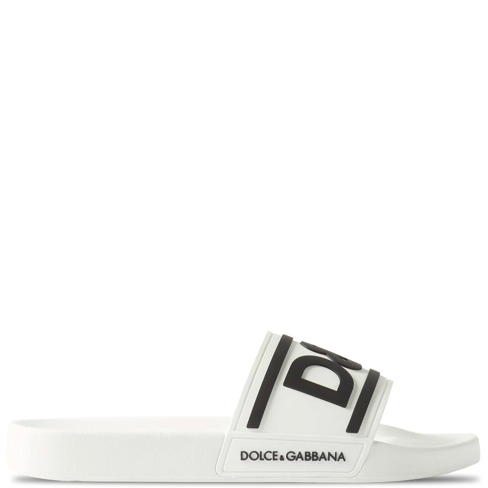 Dolce & Gabbana White Logo Sliders