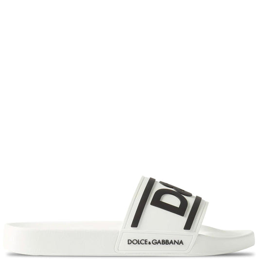 Dolce & Gabbana White Logo Sliders