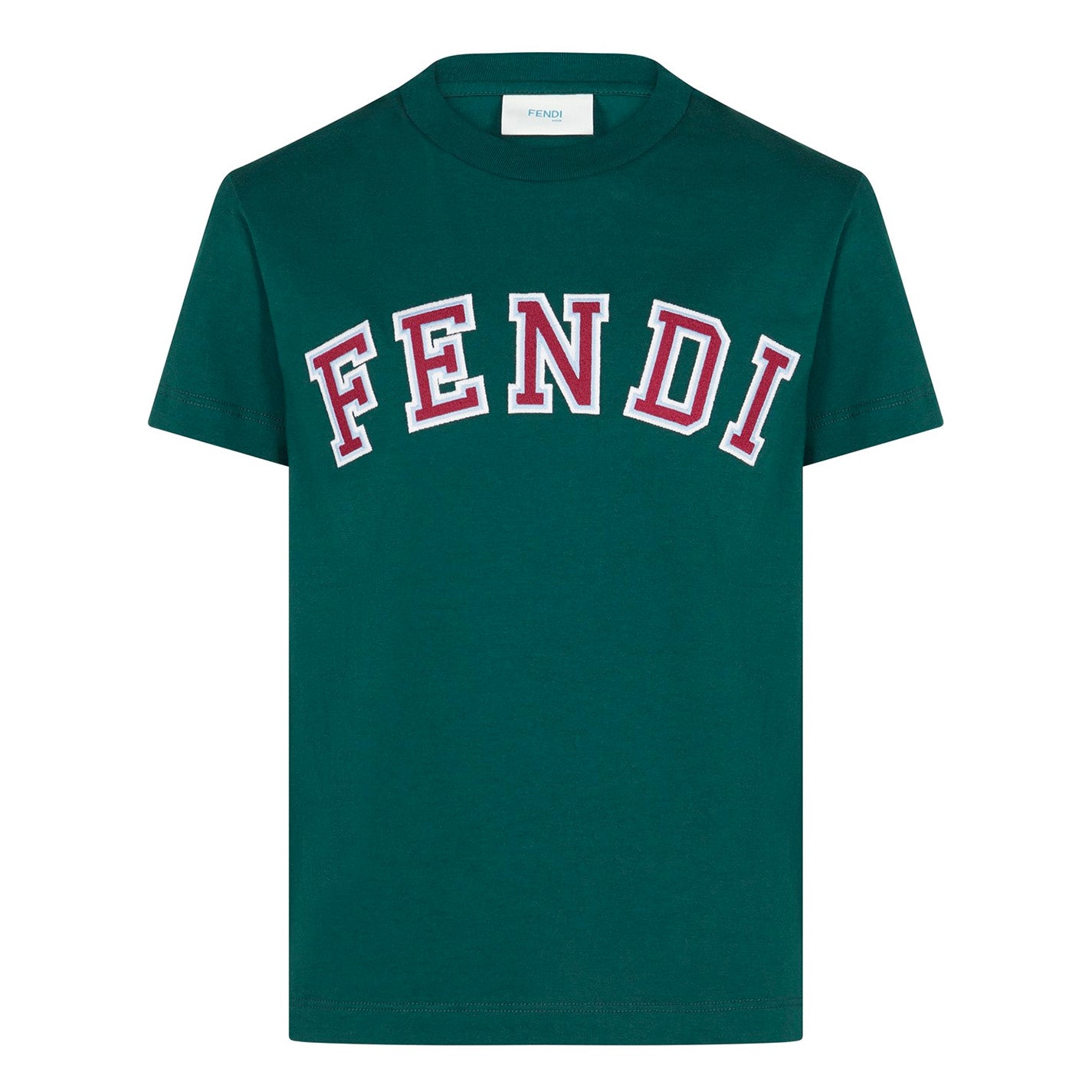 Kids Fendi Embroidered Logo T-Shirt