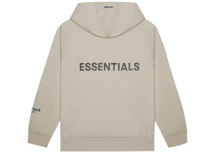 ESSENTIALS FOG 3D SILICON ZIP UP HOODIE TAUPE