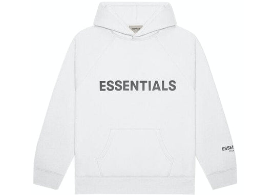 ESSENTIALS FOG 3D SILICON HOODIE WHITE
