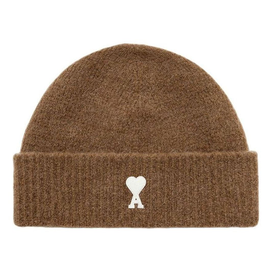 AMI FW25 De Coeur Beanie 'Brown' UBO005-KN0135-217