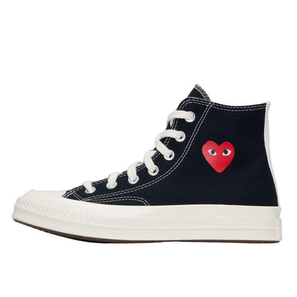 COMME DES GARÇONS PLAY CONVERSE CHUCK 70 OG SINGLE HEART BLACK