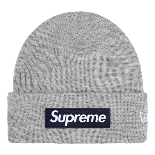 Supreme FW25 New Era Bo Logo Beanie 'Heather Grey' FW25BN5-HEATHER-GREY