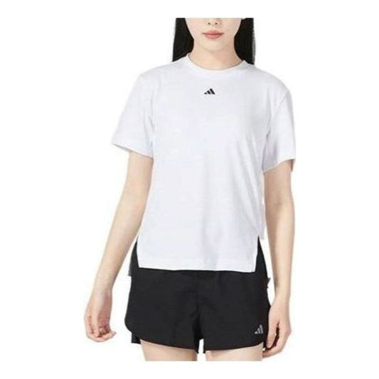 (WMNS) adidas D2T T-Shirt Asia Sizing 'White' HS8108