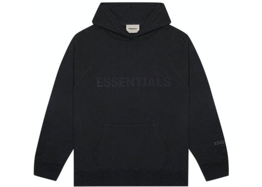 ESSENTIALS FOG 3D SILICON HOODIE BLACK