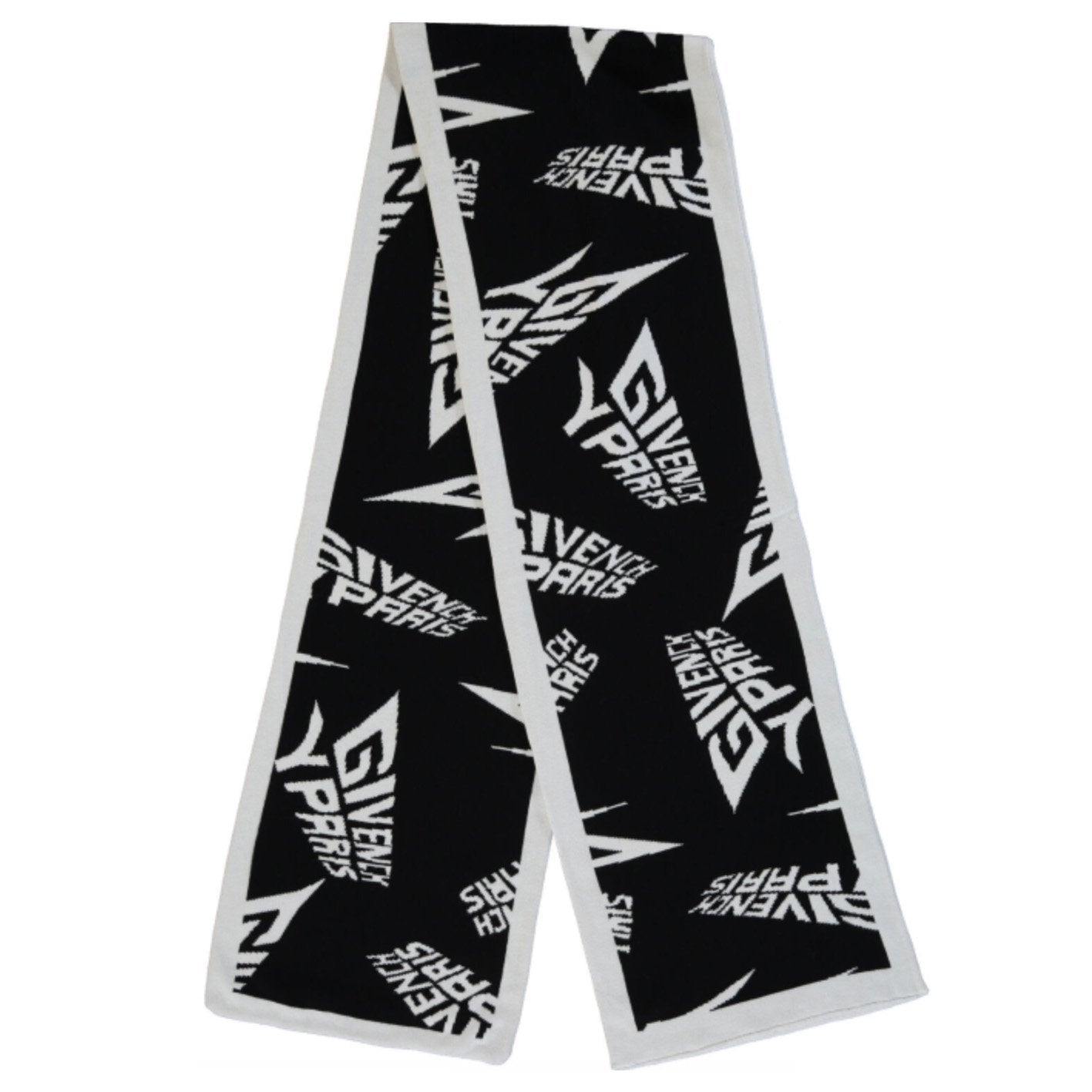 Givenchy Black All Over Print Scarf