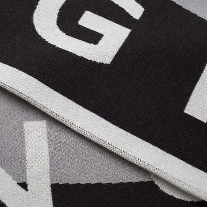 Givenchy Black & Grey Logo Team Scarf