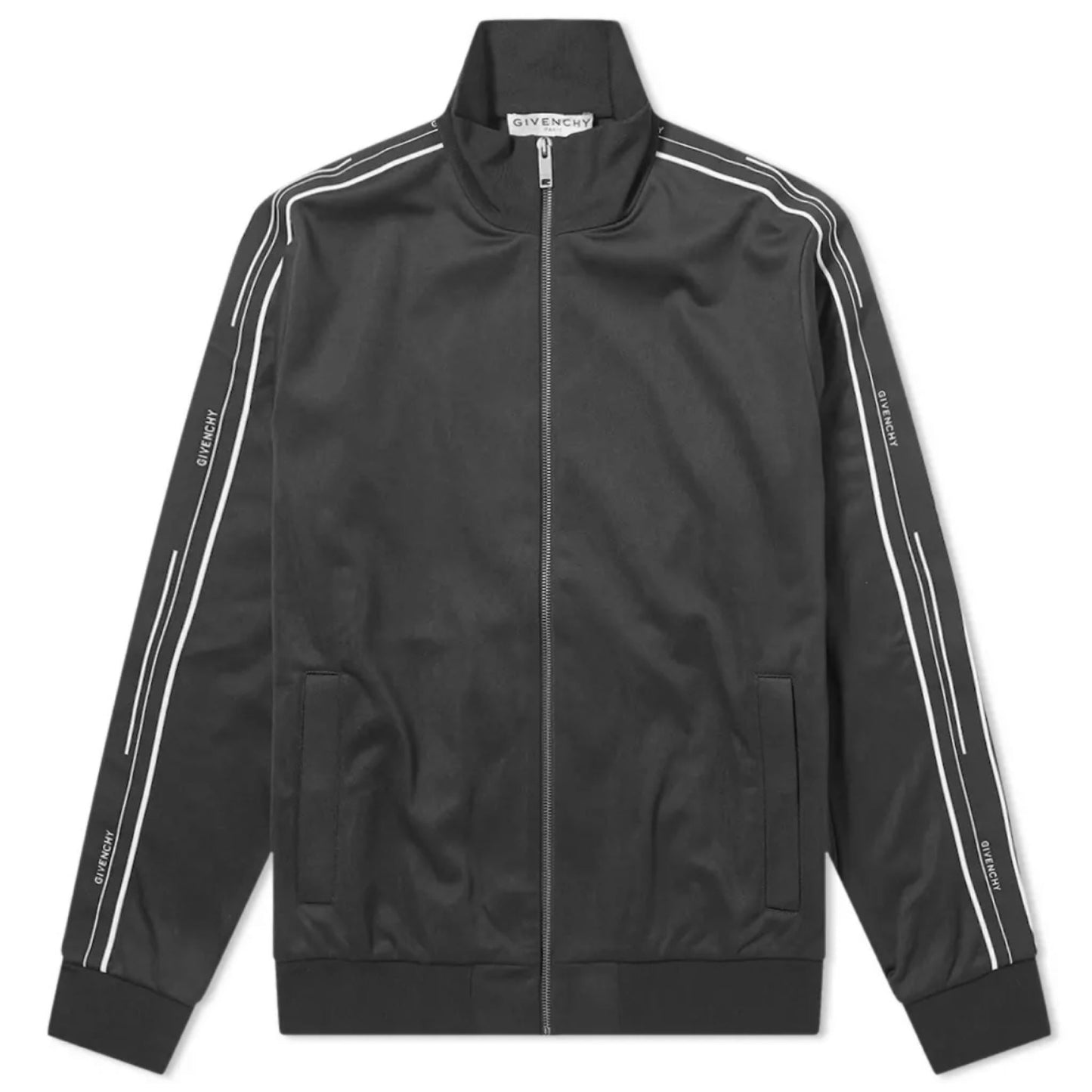 Givenchy Black Tape Logo Tracksuit Top