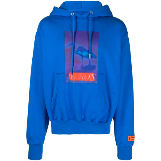 Heron Preston Blue Censored Print Hoodie