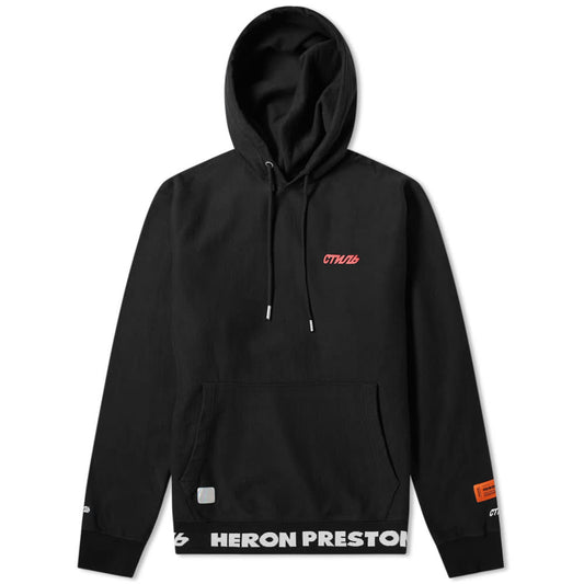 Heron Preston Black Logo Hoodie