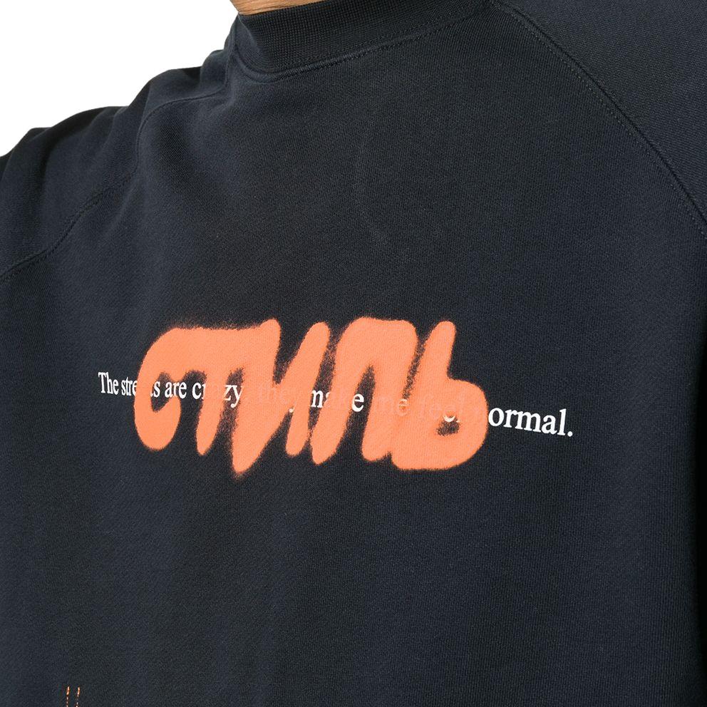 Heron Preston Black Spray Sweatshirt