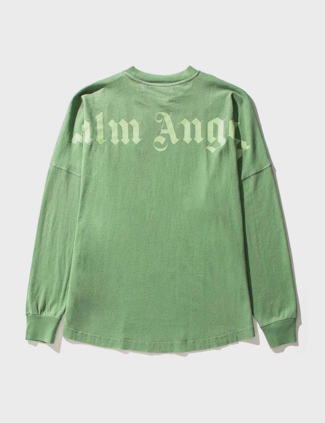 PALM ANGELS CLASSIC LOGO LONG SLEEVE WASHED GREEN