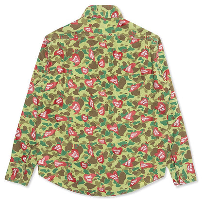 Heart Camo Shirt - Olive Drab