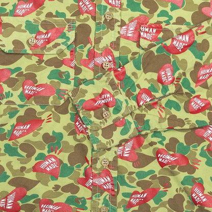 Heart Camo Shirt - Olive Drab