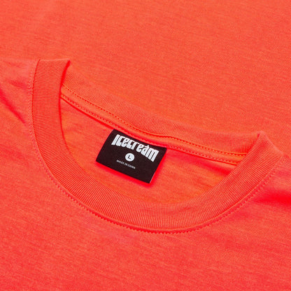 Airbrush S/S Tee - Neon Coral