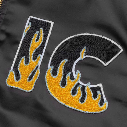 Flames Jacket - Black