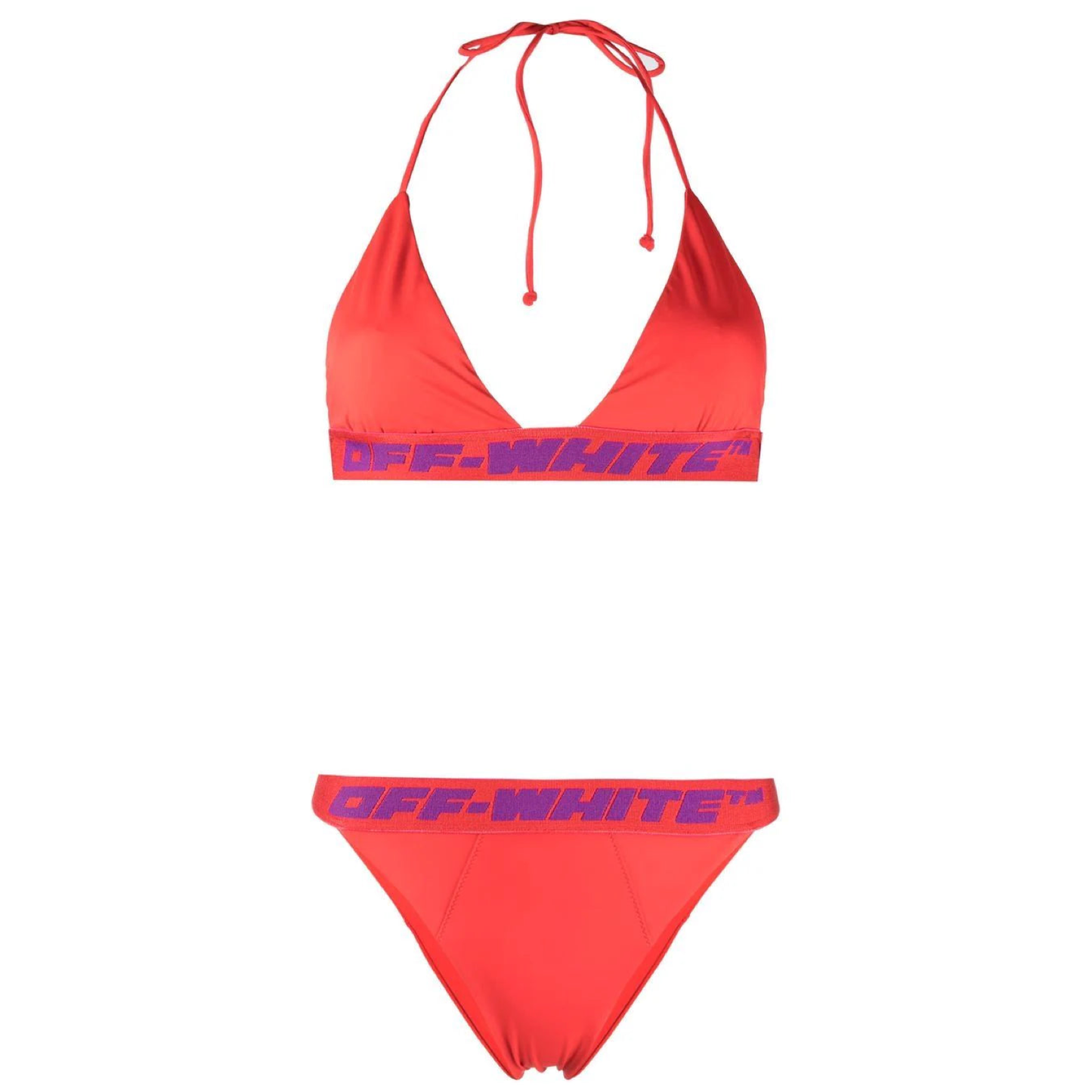 Womens Off-White Logo Band Bikini